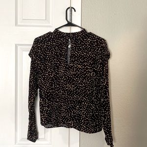 Size EU 36 Object blouse with cut out detail in dots